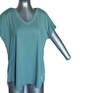 Free Country Activewear Top Laurel Green Adjustable Shoulder Microtech Plus XXL